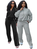 Stripe Sport Long Sleeve Pants 2 Piece Set CH-25051