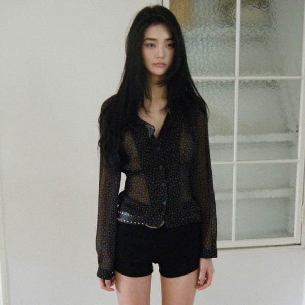 Polka Dot Print  Long Sleeve Sunscreen T-shirt GLRF-NK40089