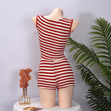 Stripe Color Block Sleeveless Tank Tops GFRT-42187SBG