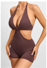 Sexy Halterneck Hollow Out Romper GQSA-VC12