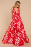 Deep V-neck Backless Chiffon Maxi Dress NK-8212