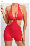Sexy Halterneck Hollow Out Romper GQSA-VC12