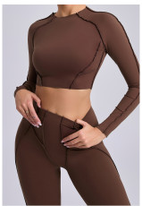 Long Sleeve Yoga Sport Tops GQSA-24129