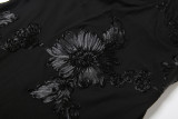 Sexy Tie Up Solid Color Maxi Dress GYME-K25D77350