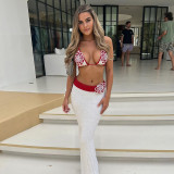 Knits Halterneck Two Piece Skirts Set GYME-W25S77393