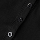 V Neck Long Sleeve Solid Two Piece Pants Set GXYF-0483