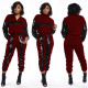 Sequin Color Block Two Piece Pants Set BN-9213