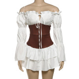 Contrast Color Patchwork Mini Dress GYME-K25D78250