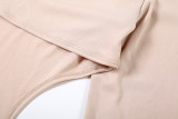Solid Color Irregular Two Piece Skirts Set GYME-K25S79573
