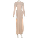 Solid Color Irregular Two Piece Skirts Set GYME-K25S79573