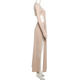 Solid Color Irregular Two Piece Skirts Set GYME-K25S79573