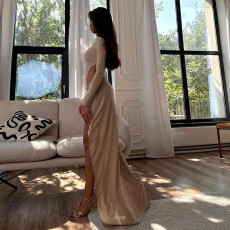 Solid Color Irregular Two Piece Skirts Set GYME-K25S79573