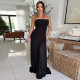 Wrap Chest Solid Color Mesh Maxi Dress YF-20148