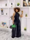 Sleeveless Single-button Backless Jumpsuit GSMF-13390