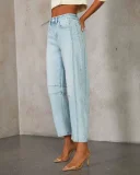 Retro Wide-leg Straight Jeans GSMF-ZC2401