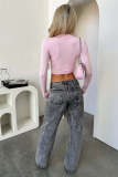 Retro Straight Loose Denim Trousers GSMF-ZC13399