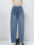 Retro Wide-leg Straight Jeans GSMF-ZC2401