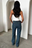 Retro Straight Loose Denim Trousers GSMF-ZC13399