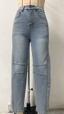 Retro Wide-leg Straight Jeans GSMF-ZC2401