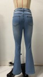 Plus Size Fashion Washed Jeans GSMF-GS8001#