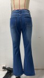 Plus Size Fashion Washed Jeans GSMF-GS8001#