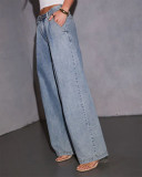 Retro Fashion Loose Wide Leg Jeans GSMF-ZC9112