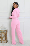 V Neck Long Sleeve Loose Jumpsuit GXYF-0493
