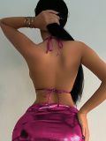 Sexy Solid Color Tight Two Piece Swimsuit DYSC-DY22A307YYB120613