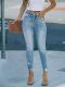 Fashion Holes Slim Pencil Jeans GSMF-ZT3112#