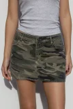 Casual Denim Washed Skirts GSMF-14369#