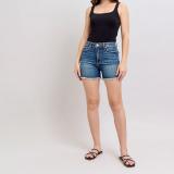 Solid Color Washed Denim Shorts GSMF-GS8002#