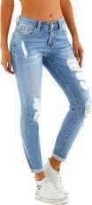 Fashion Holes Tight Pencil Jeans GSMF-CT3111#