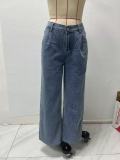 Retro Fashion Loose Wide Leg Jeans GSMF-ZC9112