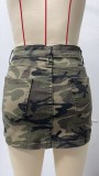 Casual Denim Washed Skirts GSMF-14369#