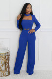 V Neck Long Sleeve Loose Jumpsuit GXYF-0493