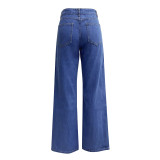 Casual High Waist Straight Jeans GSMF-ZZP2633#
