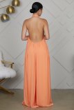 Sleeveless Chiffon Loose Backless Jumpsuit GYLY-9342