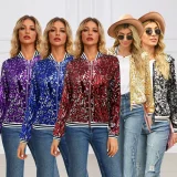 Sequin Long Sleeve Coats GYLY-9381