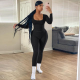 Long Sleeve Solid Color Two Piece Pants Set YD-YM009-D1