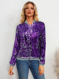 Sequin Long Sleeve Coats GYLY-9381