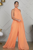 Sleeveless Chiffon Loose Backless Jumpsuit GYLY-9342