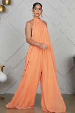Sleeveless Chiffon Loose Backless Jumpsuit GYLY-9342