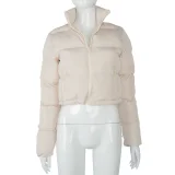 Solid Color Long Sleeve Warm Bread Coat GSZM-A20504T