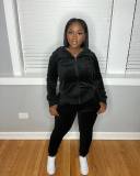 Long Sleeve Hooded Coat Two Piece Pants Set YD-YD8760-A5