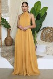 Sleeveless Chiffon Loose Backless Jumpsuit GYLY-9342
