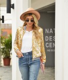 Sequin Long Sleeve Coats GYLY-9381