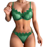 Sheer Mesh Lace Lingerie Set GJZY-2312