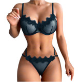 Sheer Mesh Lace Lingerie Set GJZY-2312