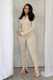 Solid Color Hooded Sport Two Piece Pants Set NYF-8198