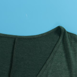 Solid Color Short Sleeve Tassel Jumpsuit GTYZ-7339